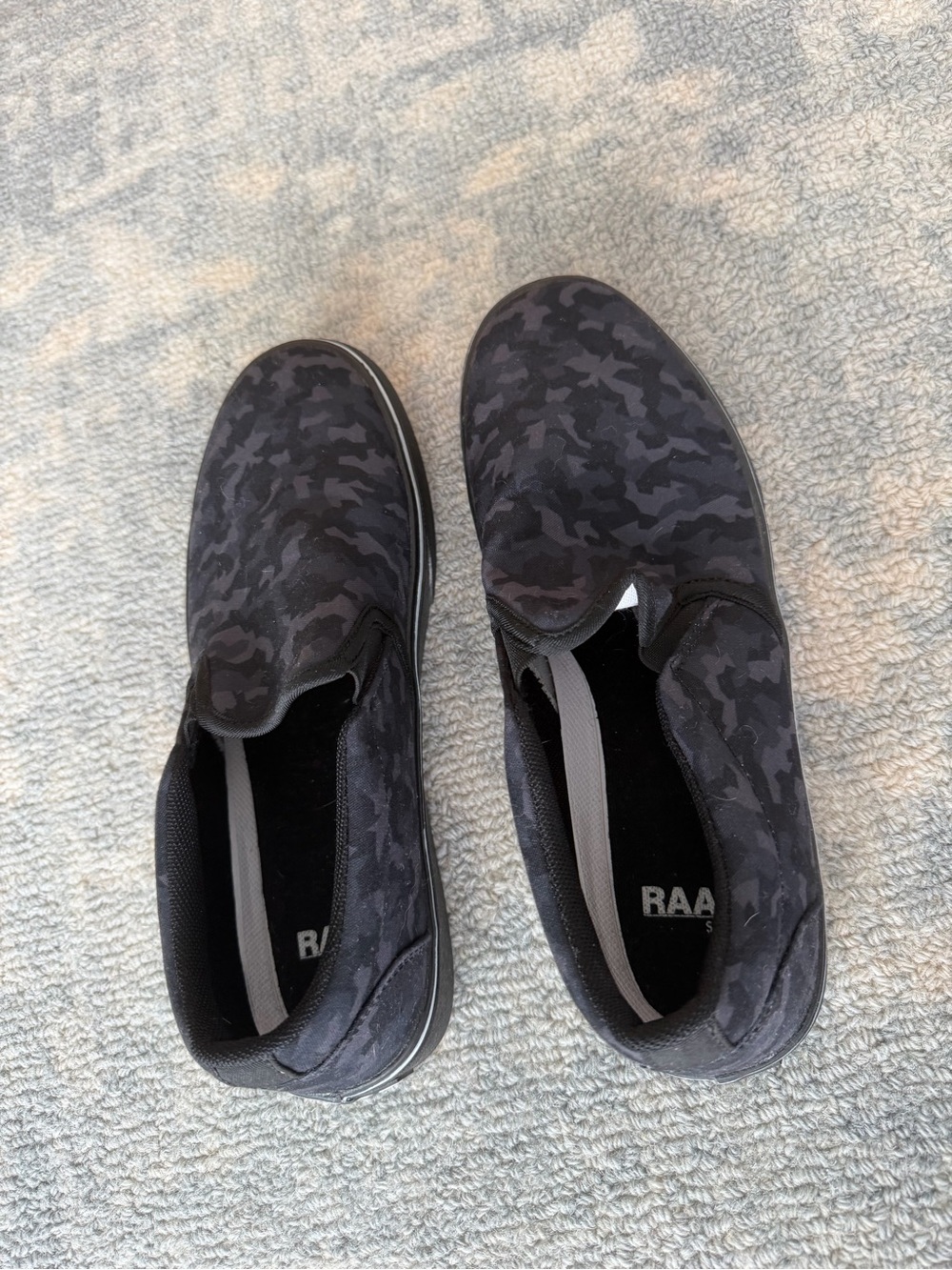 Raad Black Camo Slip-On Men’s Shoes